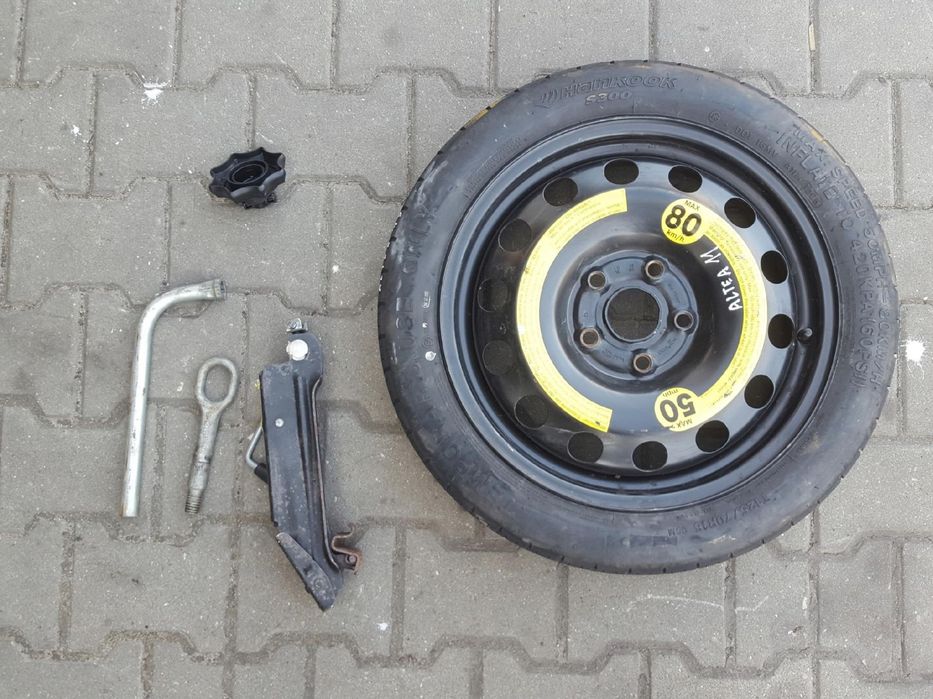 SEAT ALTEA LEON II A3 8P KOŁO DOJAZDOWE 16 5X112 LEWAREK