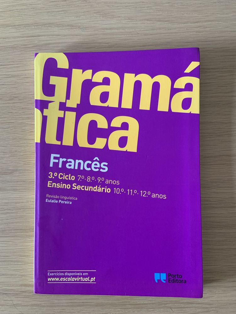 Gramática de Francês - 3.º ciclo e Ensino Secundário