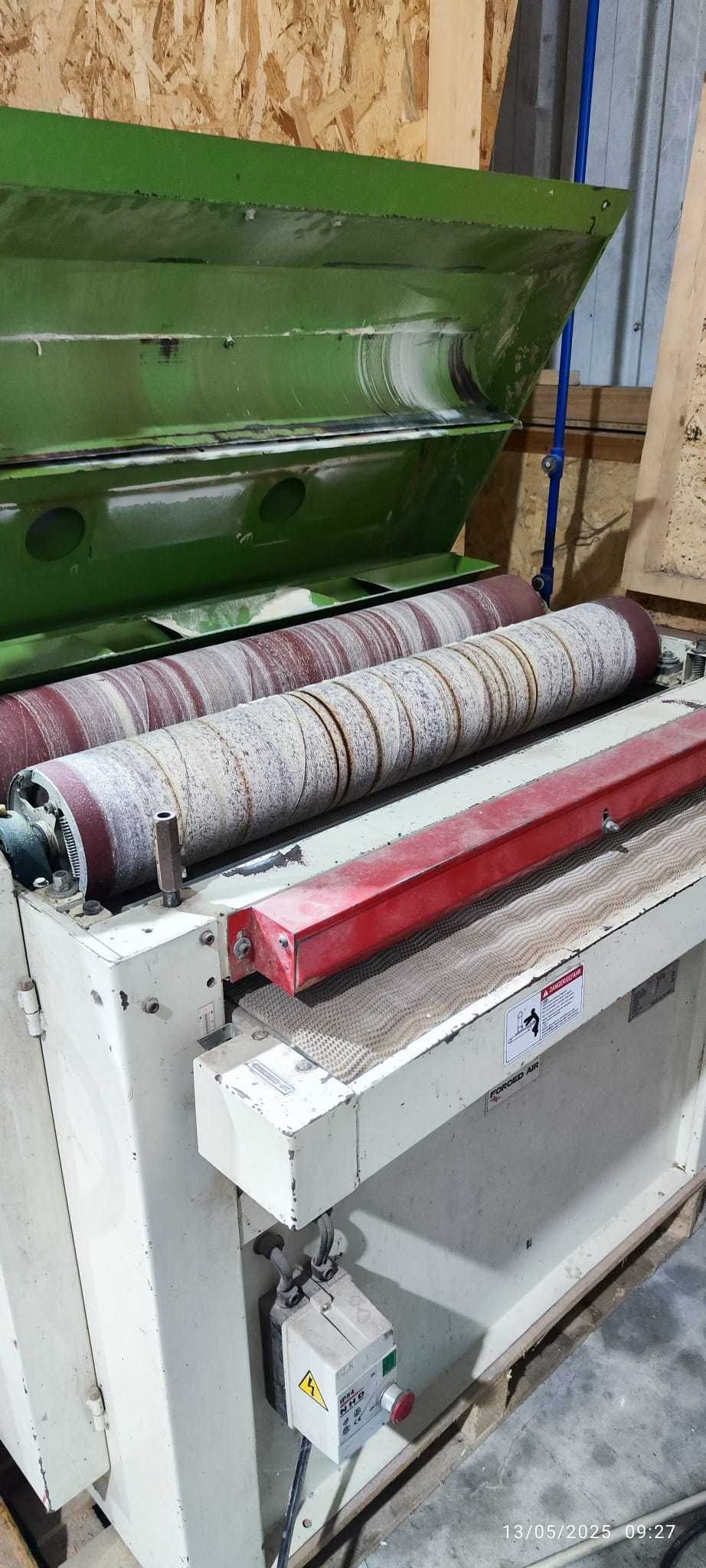 Lixadeira industrial 90cm com 2 rolos