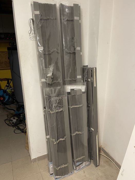 Żaluzje drewniane szary/antracytowy-kilka rozmiarow