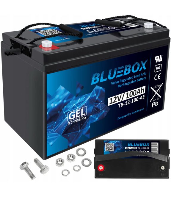 Гелевий акумулятор 100ah BLUEBOX 12v