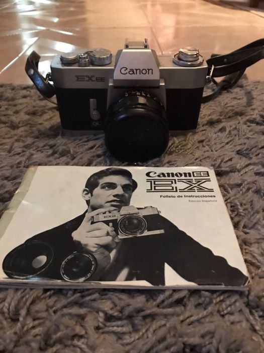 Canon EX EE QL vintage 35mm SLR camera, lens EX 50mm 1: 1.8