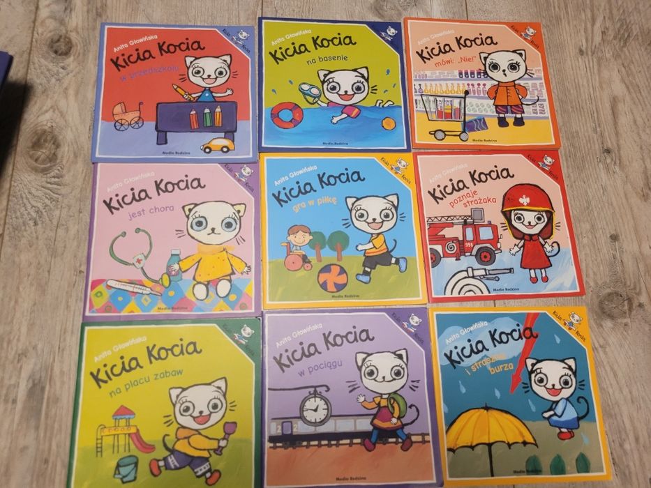 Zestaw książek kicia kocia