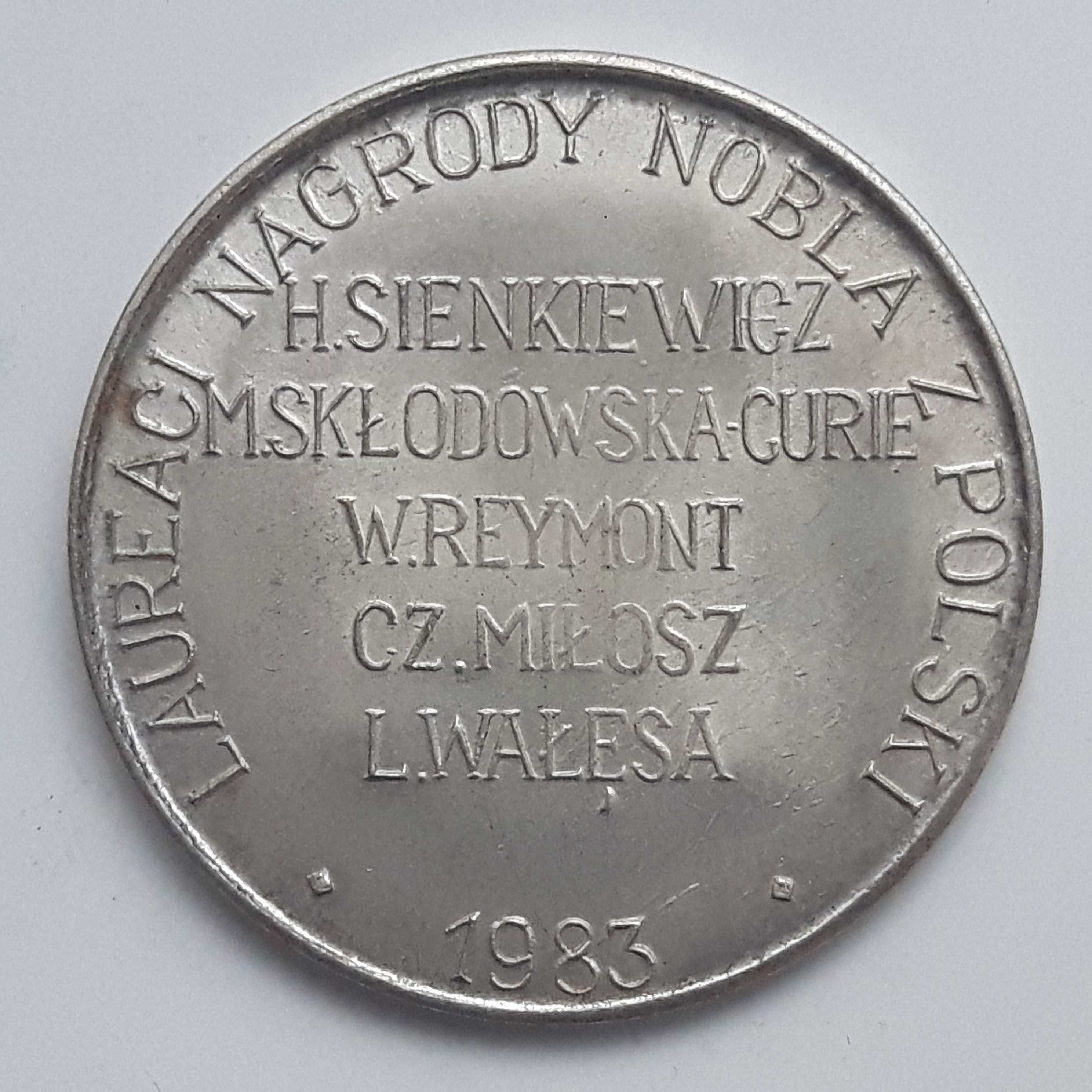 Medal Pokojowa Nagroda Nobla Lech Wałęsa 1983