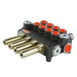Rozdzielacz hydrauliczny 4 sekcyjny 80L +4x KIT