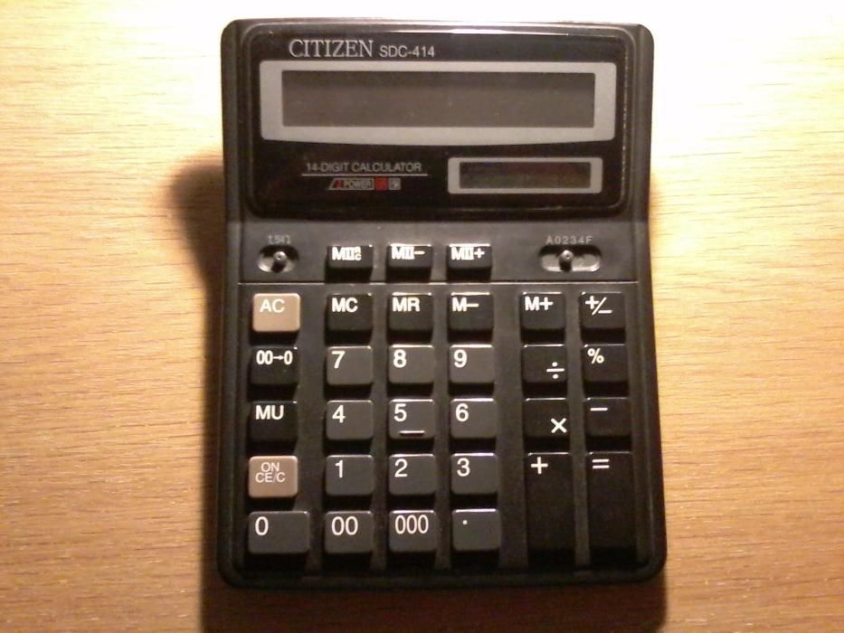 калькулятор сітізен сдц-414.