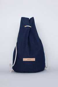 Designerski plecak NOSKA Denim Jeans Blue