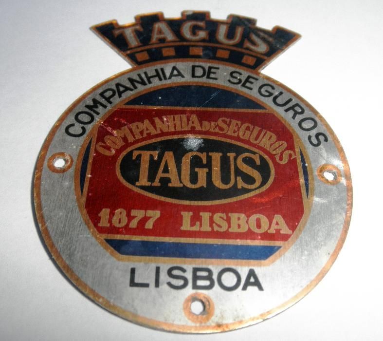Placa Companhia Seguros Tagus Lisboa 1877