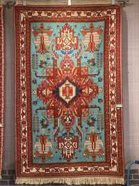 Tapete Persa Kilim Soumak 100% feito à mão em lã 200x126cm - Novo