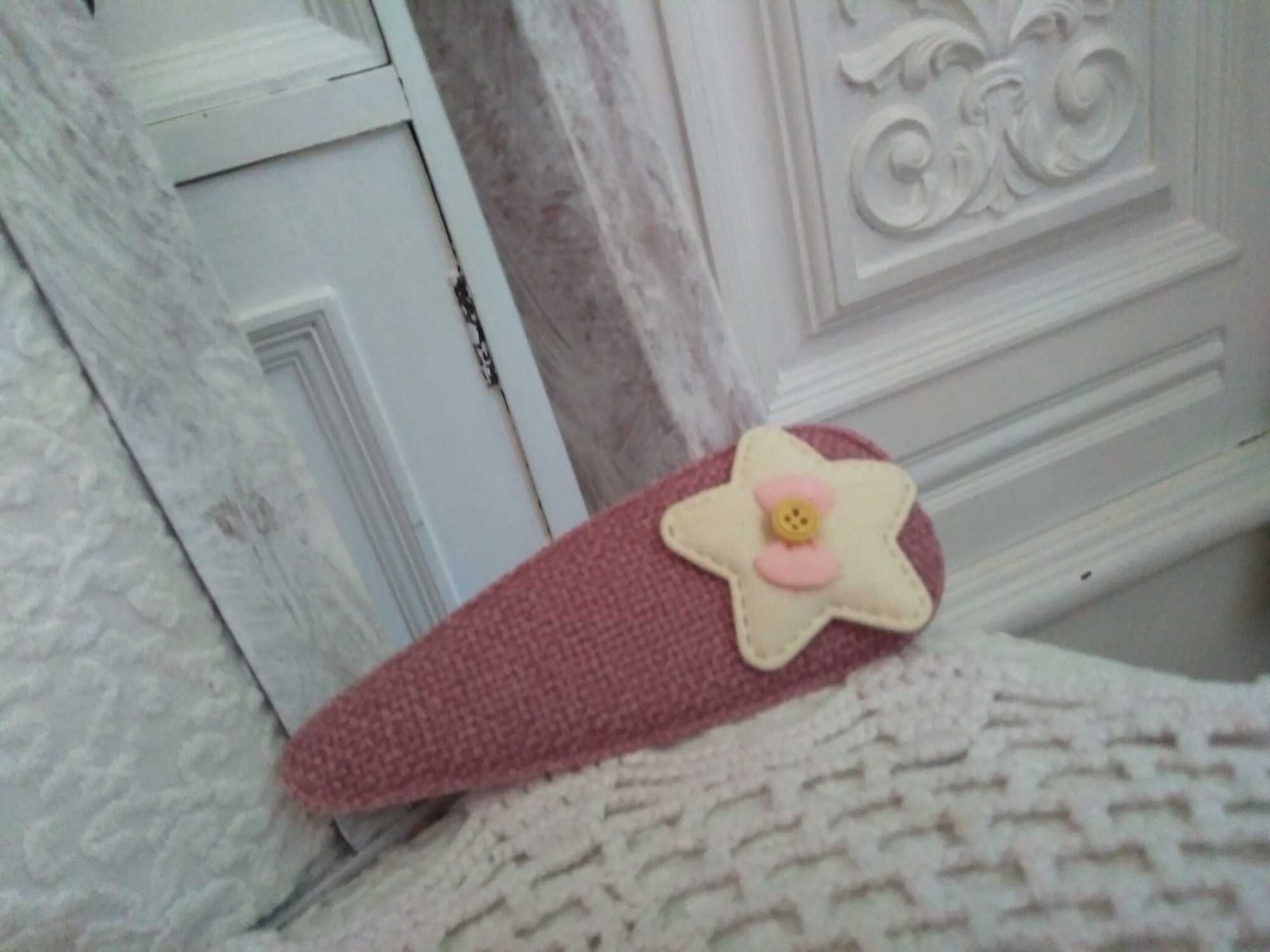 NOWE spinki do włosów handmade oryginalne ozdoby dla dziewczynki zes2