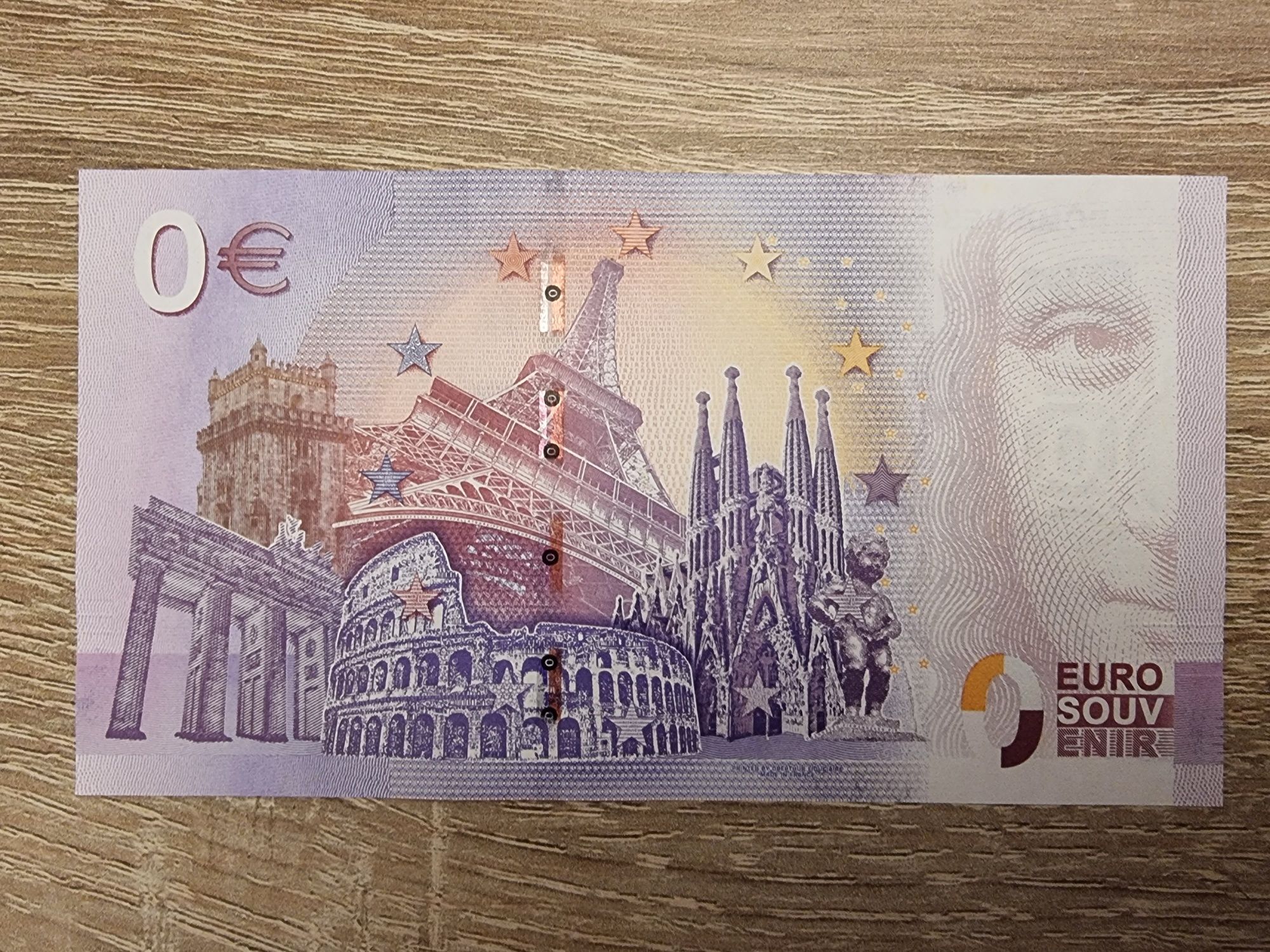 Banknot 0 Euro Kompleks Inwalidów Paryż / Dome des Invalides