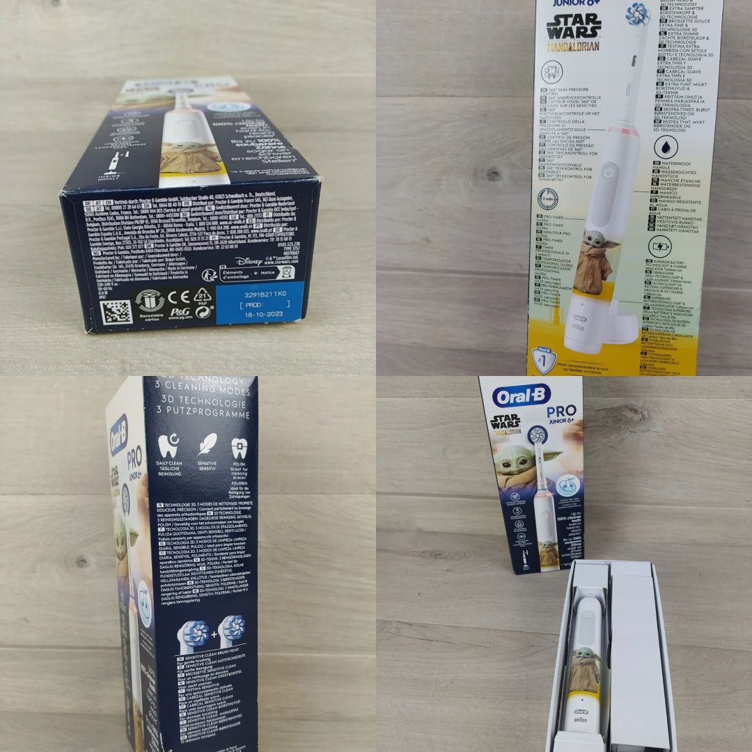 Oral-B Pro Junior 6+ Star Wars Grogu Szczoteczka elektryczna OUTLET

N