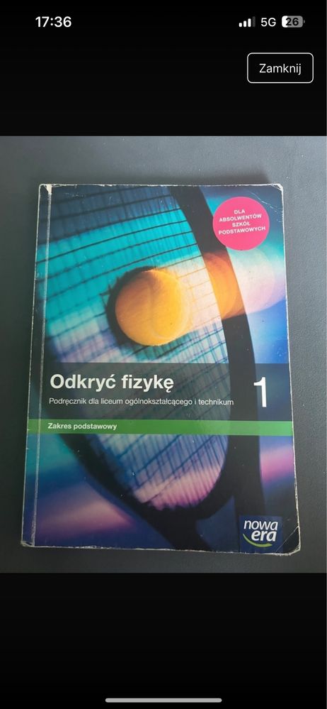 ksiazki klasa 1, polski, fizyka, chemia, biologia