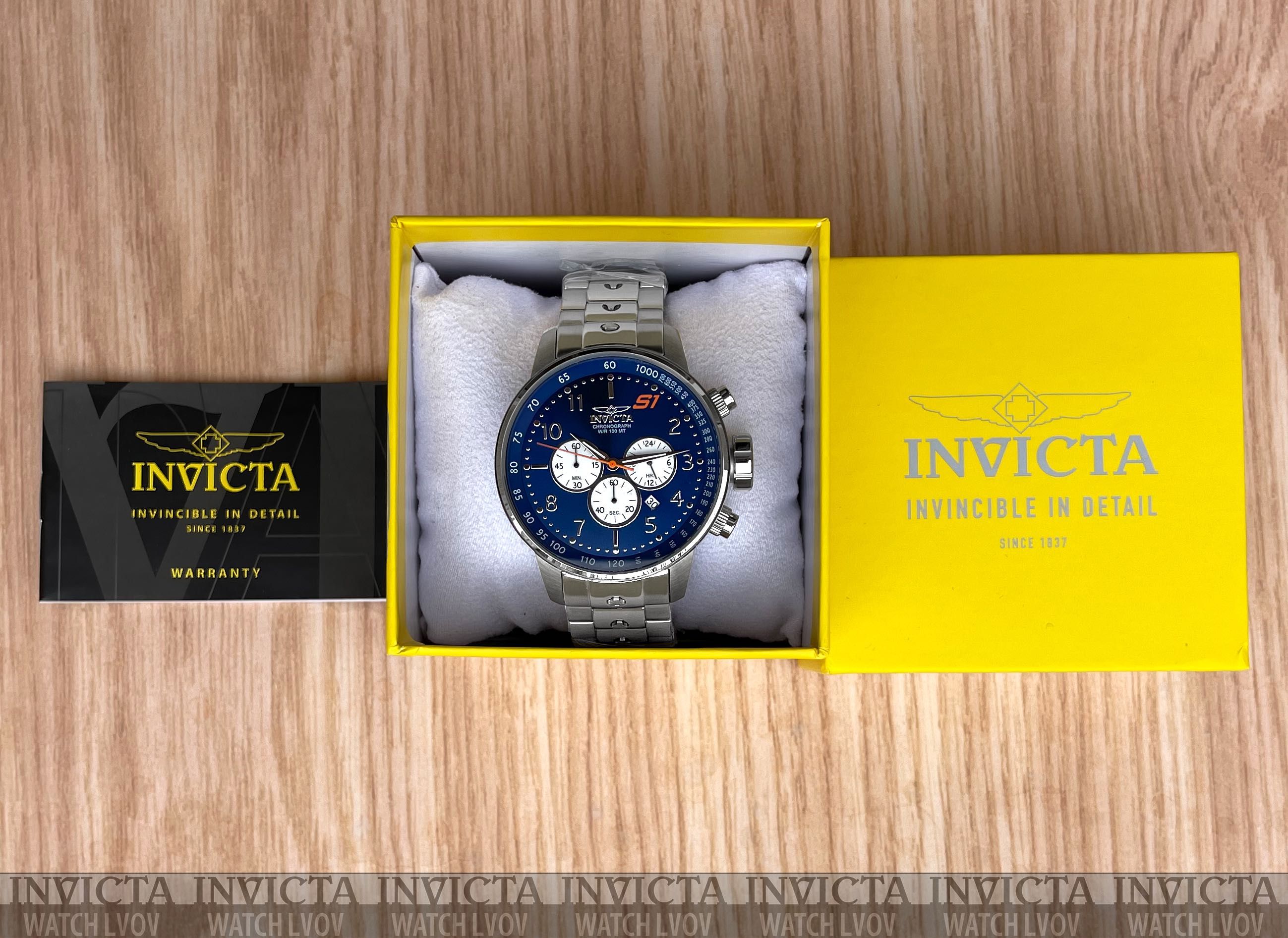 Мужские часы Invicta S1 Rally 23080 Round Navy Blue Chronograph