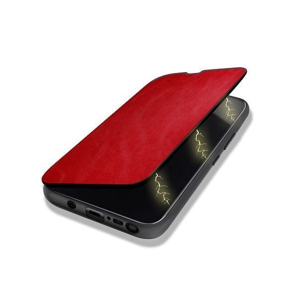 Beline Etui Leather Book Samsung S21 Czerwony/Red