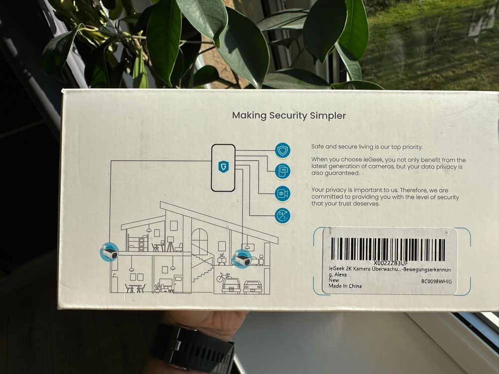 Kamera Iegeek 2k Battery security camera biała TOMI-TECH