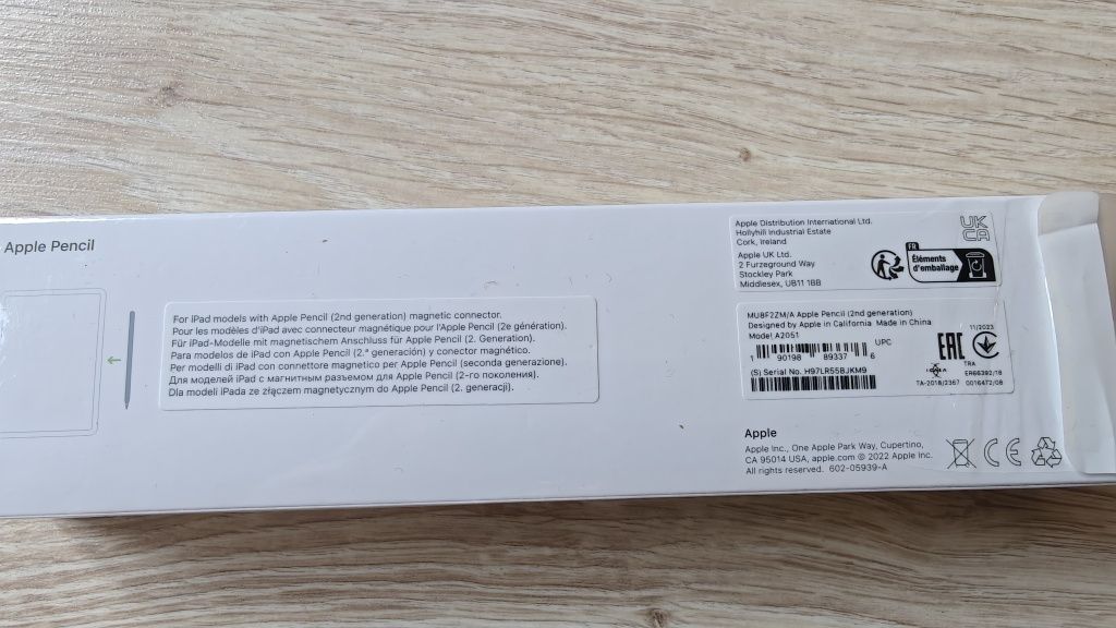 Rysik MU8F2ZM/A Apple Pencil - model A2051, 2 generacja NOWY