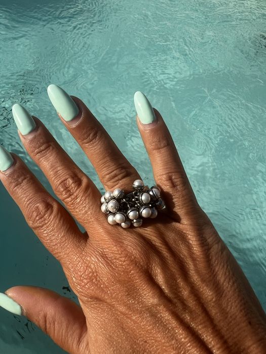 Anel da marca Swatch Prateado.