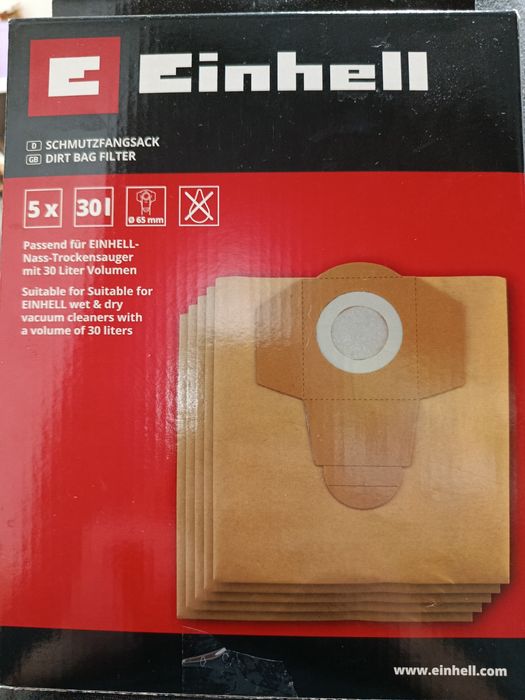 Мішки для пилососів Einhell 30л. (к-ть 4 шт)