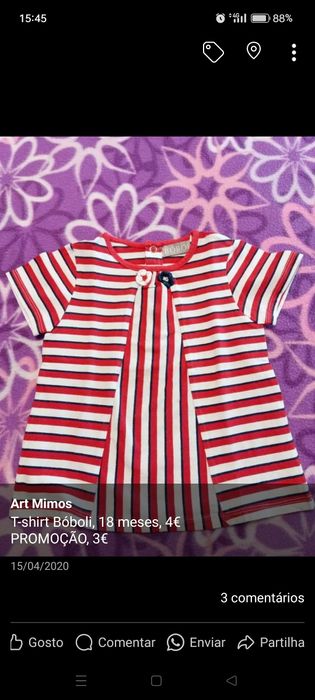 Roupa verão 12-18 meses