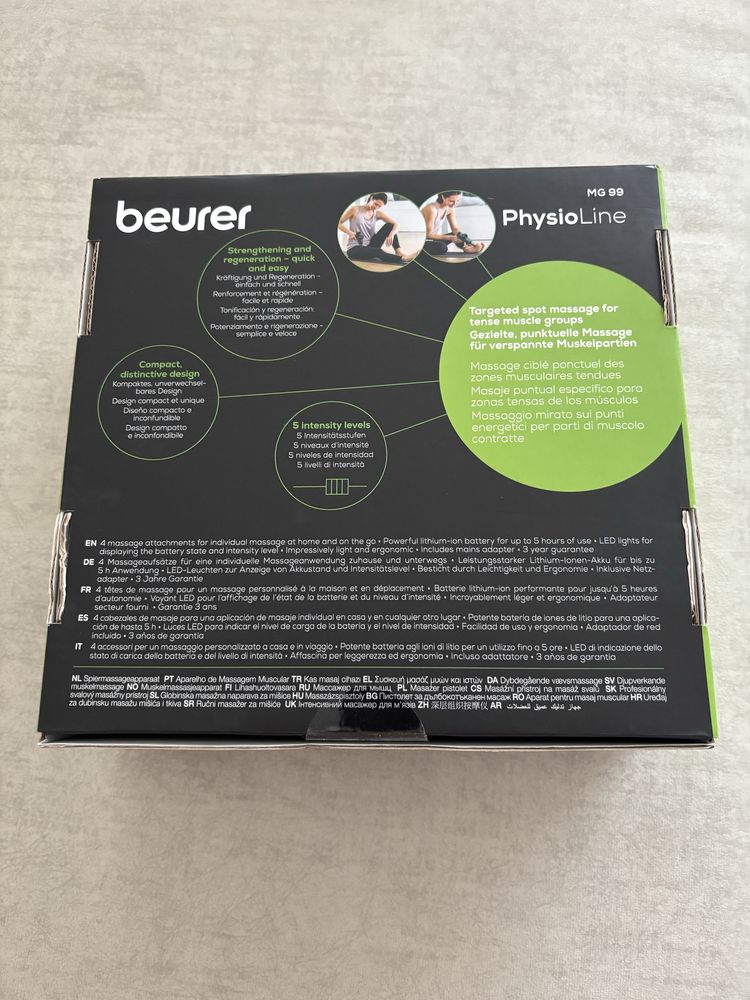 Aparelho de massagem muscular da Beurer