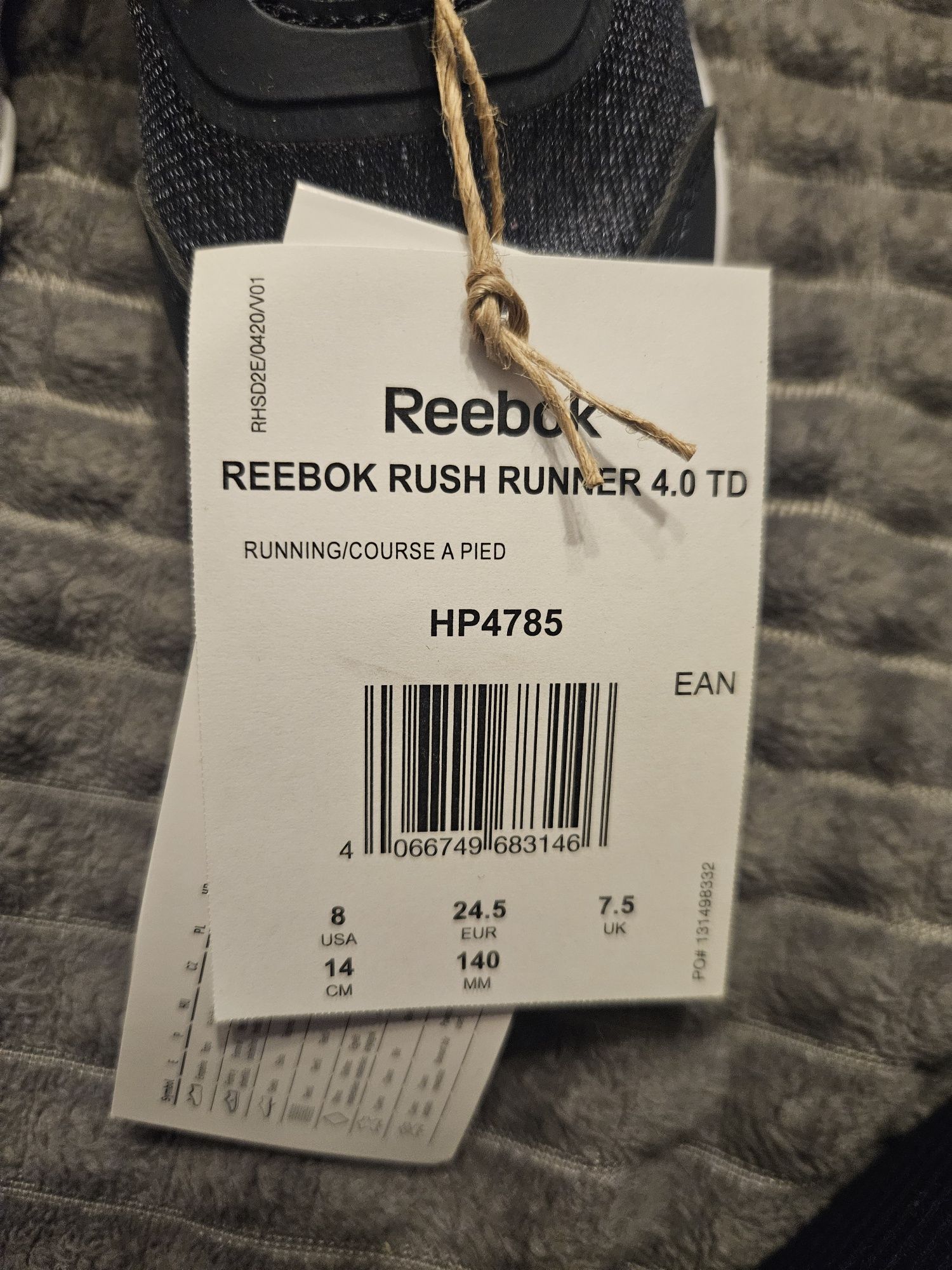 Buty Reebok Rush Runner 4.0 TD rozmiar 24.5