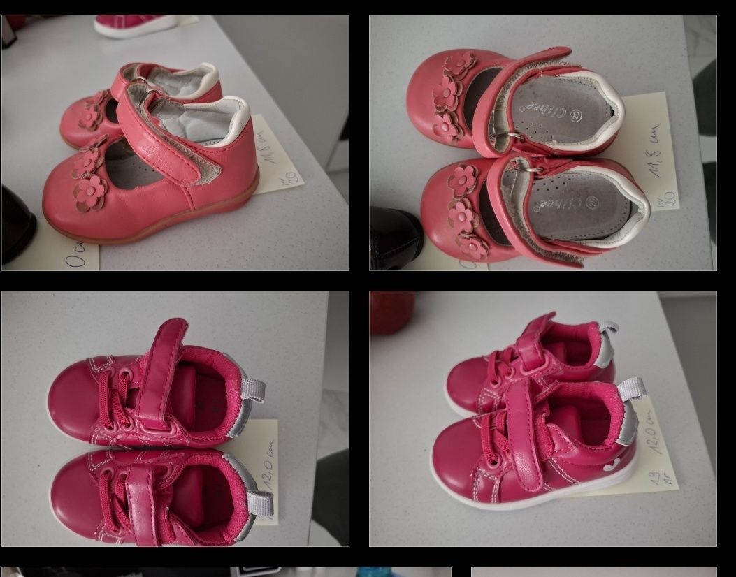 Buty niemowlęce buciki 6 par rozmiary 19-20