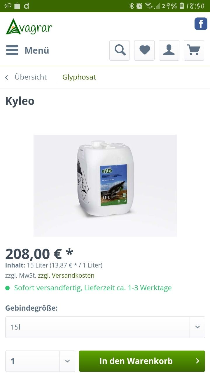 Okazja cenowa Roundup Niemiecki KYLEO 15L ostatnia sztuka