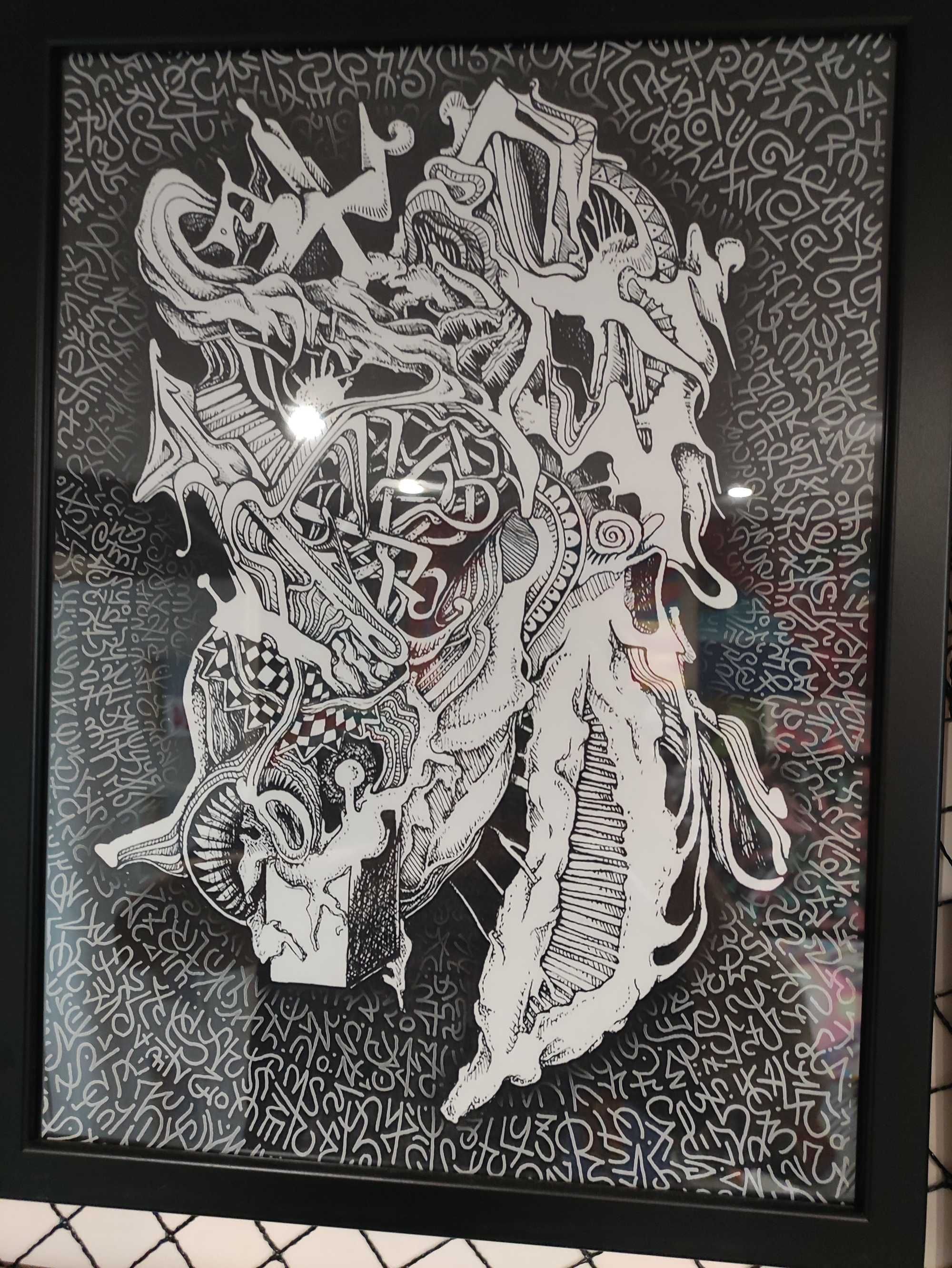 Obraz "PĘKAĆ" 40x30 Abstrakcja Surrealizm  limitowana kolekcja grafik