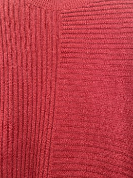 Burgundowy wiśniowy sweter Donna 55% wełna modowy hit