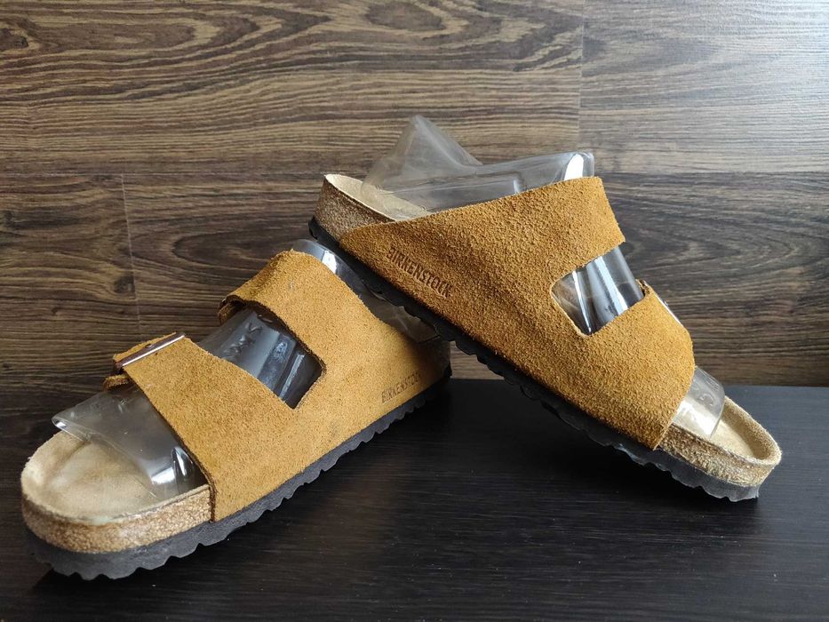 Сандалии Birkenstock Arizona Germany р. 40 стелька 26 см. замш.