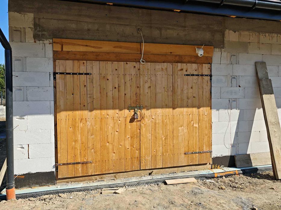 Brama garażowa - tymczasowa