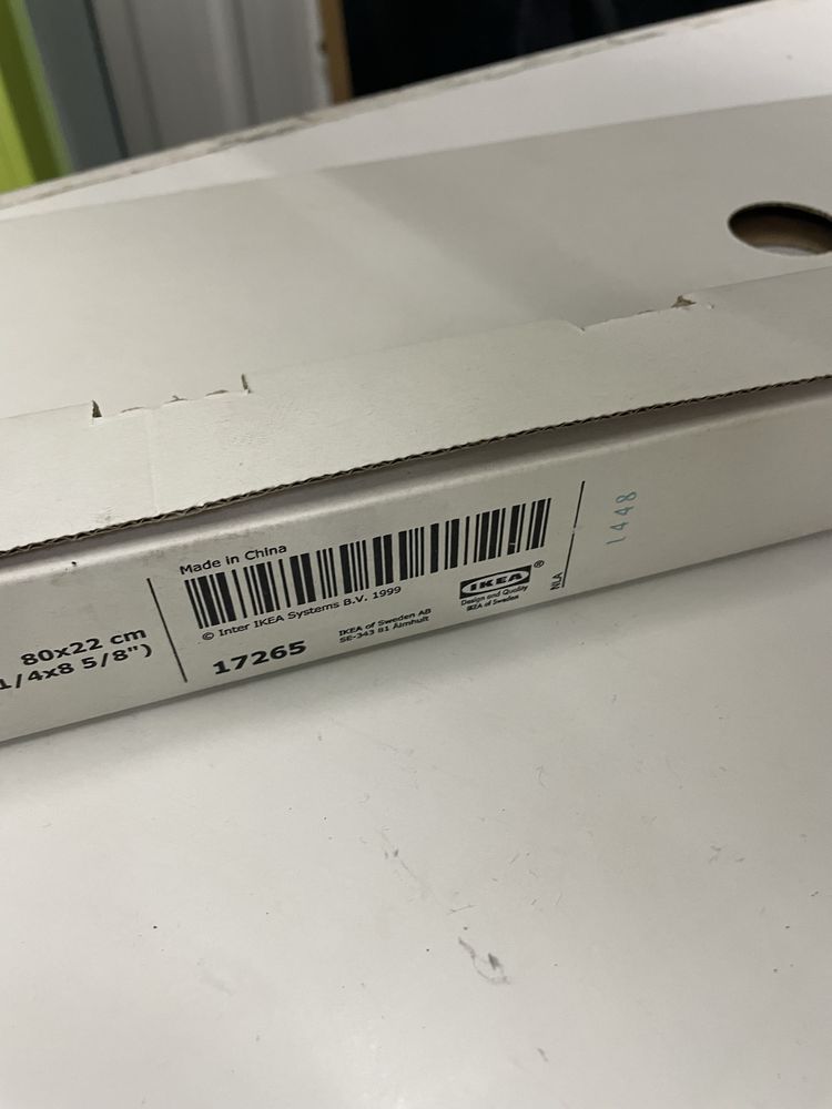 Prateleira vidro linjal ikea nova