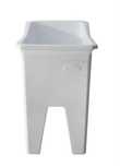 tanque em resina pvc branco