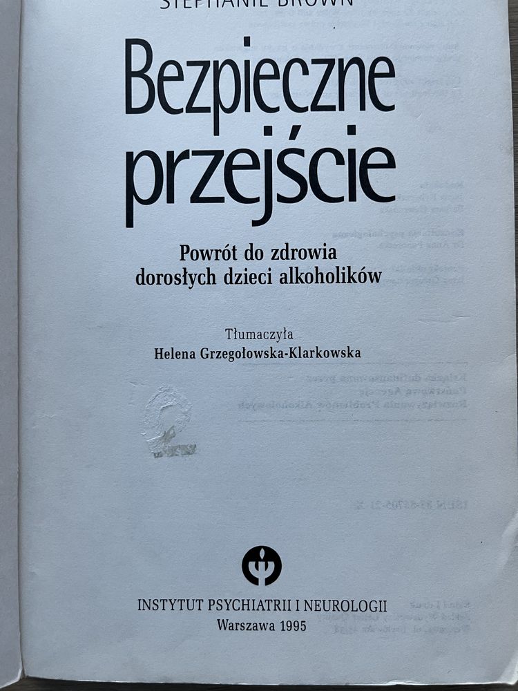 Bezpieczne przejście - powrót do zdrowia DDA - Brown