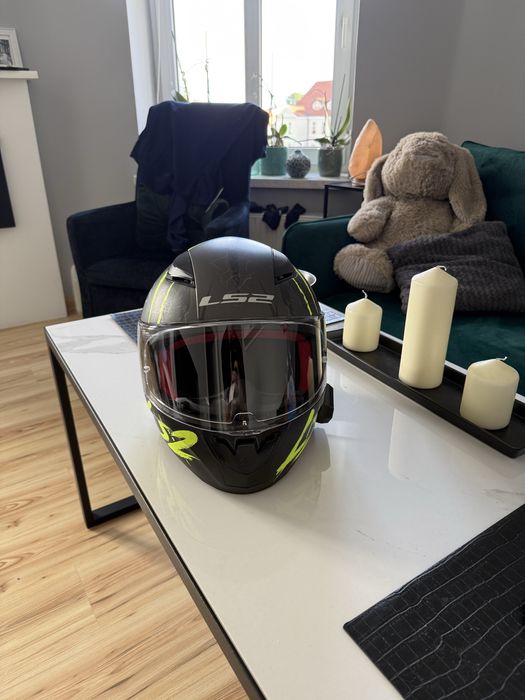 KASK LS2 zielono czarny