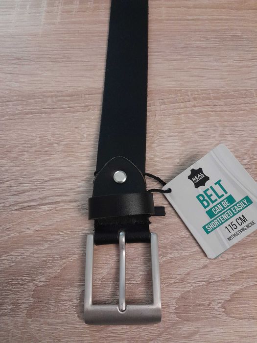 Nowy pasek_Skóra naturalna_czarny 115, wąski, kl srebrna_regul.