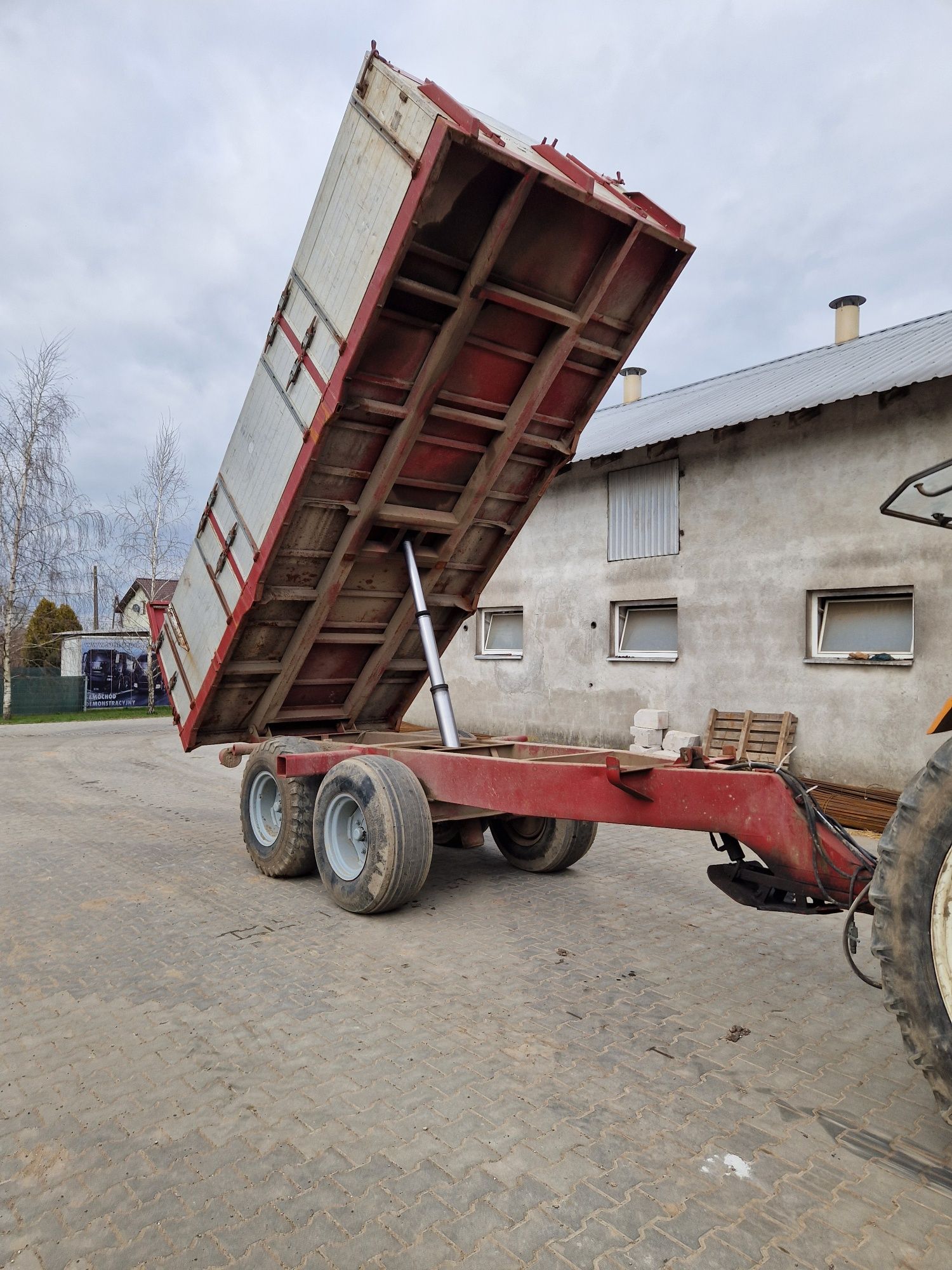 Przyczepa rolnicza tandem aluminiowa