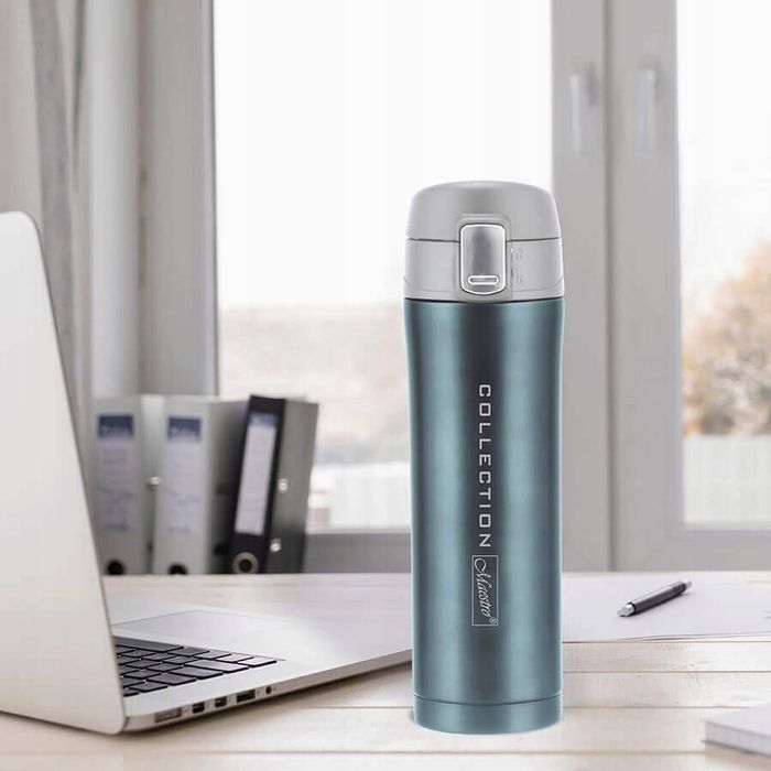 termos termokubek stal 18/10 metallic blue 450ml