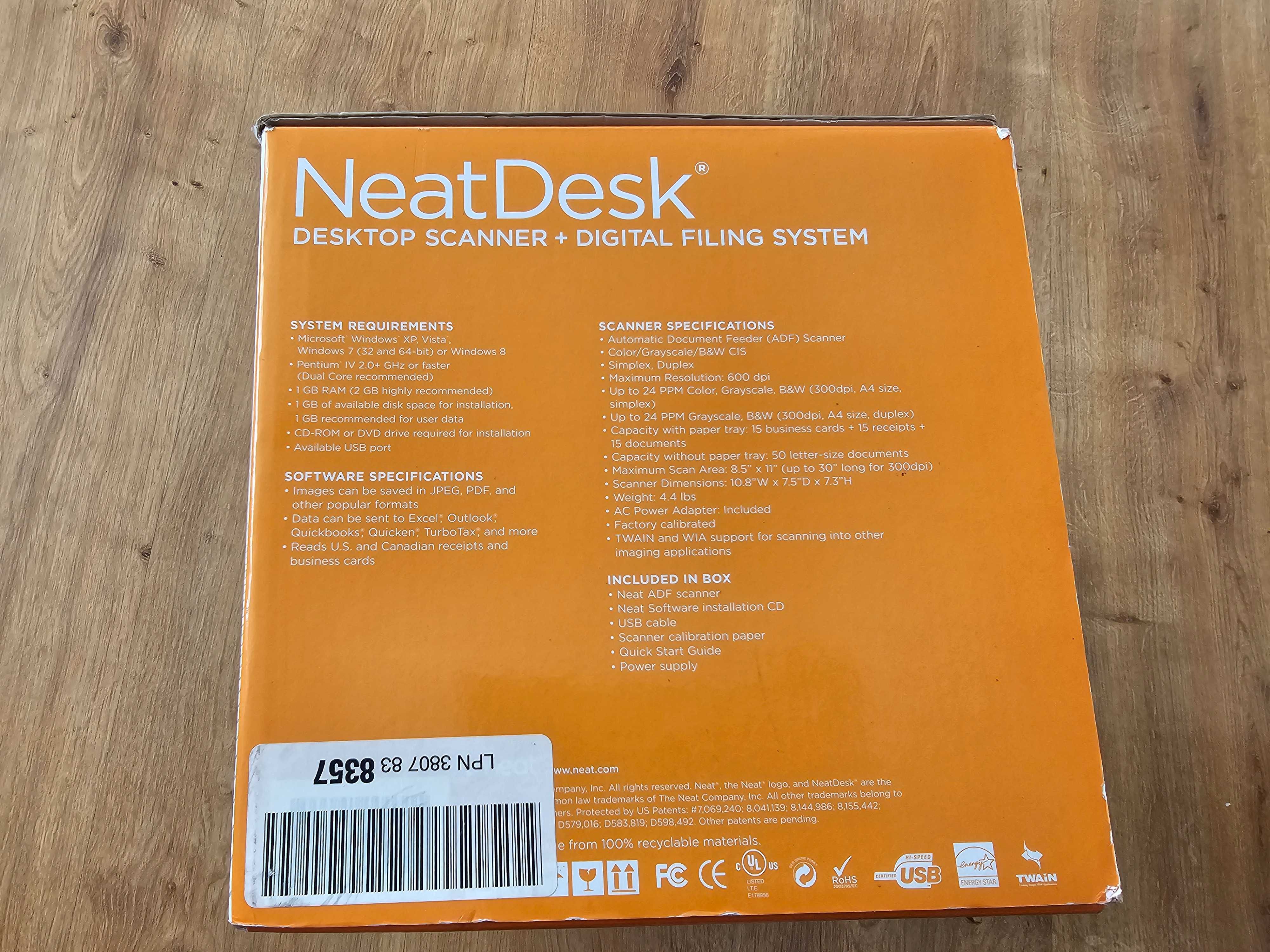 Skaner stacjonarny NeatDesk + archiwizacja cyfrowa Neat Desk ND-1000