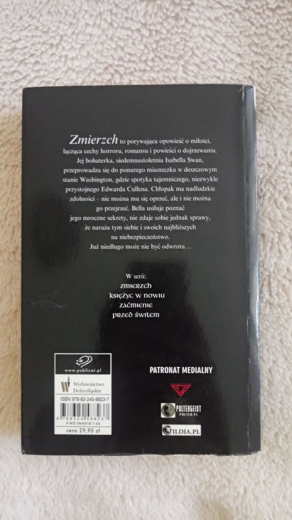 Książka saga Zmierzch Stephenie Meyer