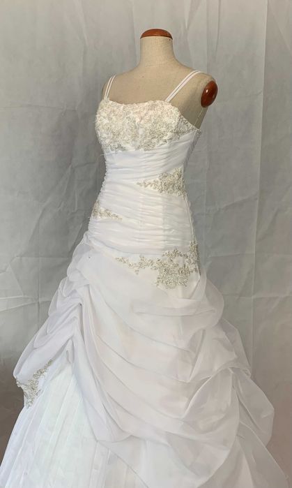 Bajkowa nowa suknia ślubna 38/40 M/L Księżniczka princessa biała glam