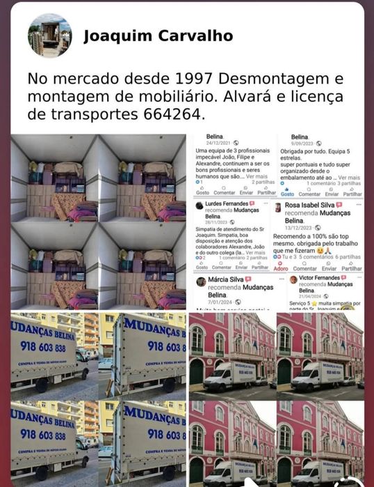 Mudanças Belina e transportes internacionais de maquinaria pesada
