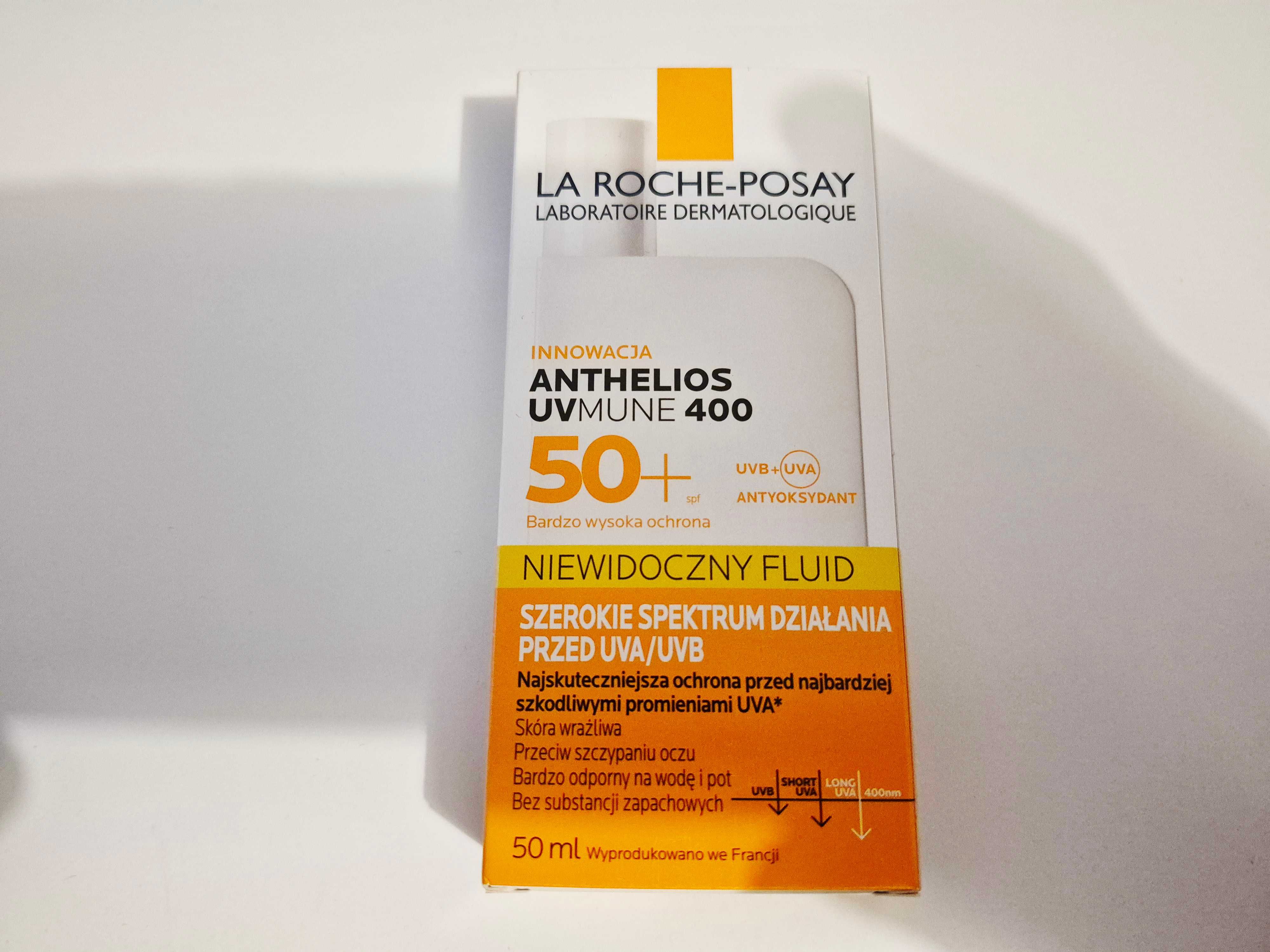 NOWY La Roche-Posay Anthelios UVMune, niewidoczny fluid SPF50+, 50 ml