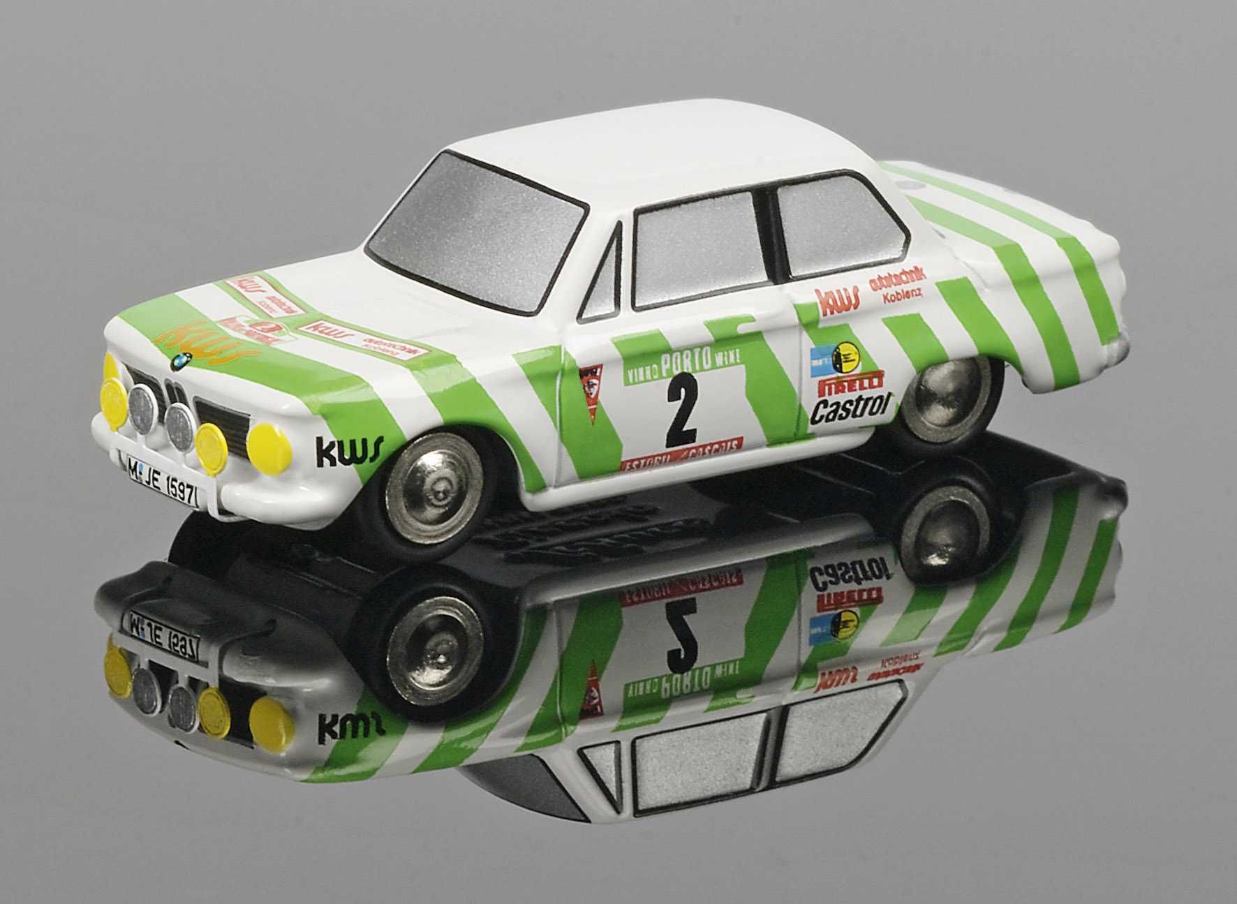 BMW 2002 Tii Rallye Portugal 1975 - Schuco Piccolo - esc.1/90 - Novo