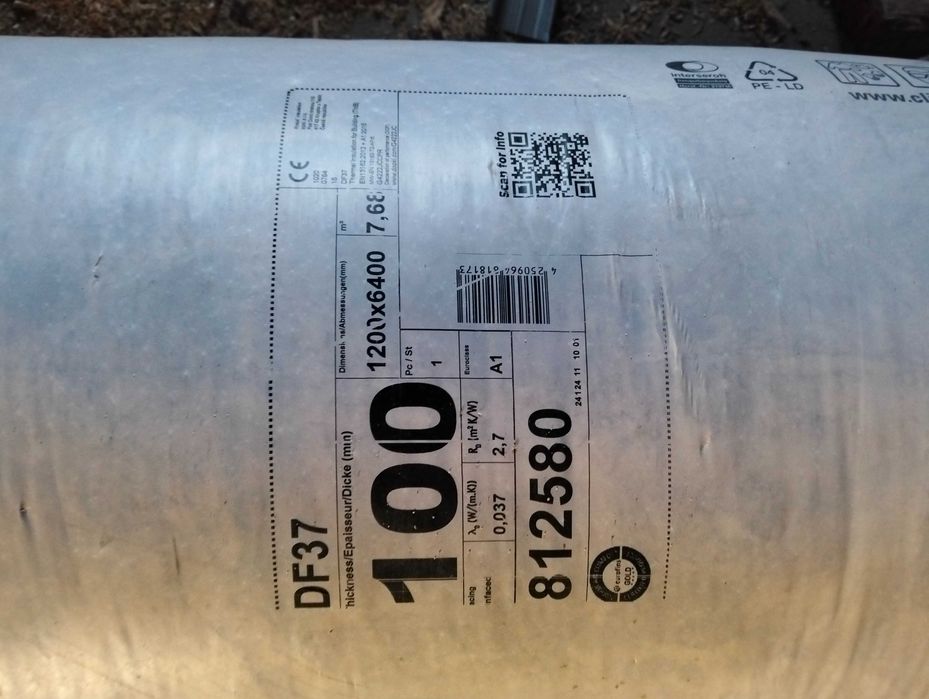 Wełna skalna climowool df37 10 cm