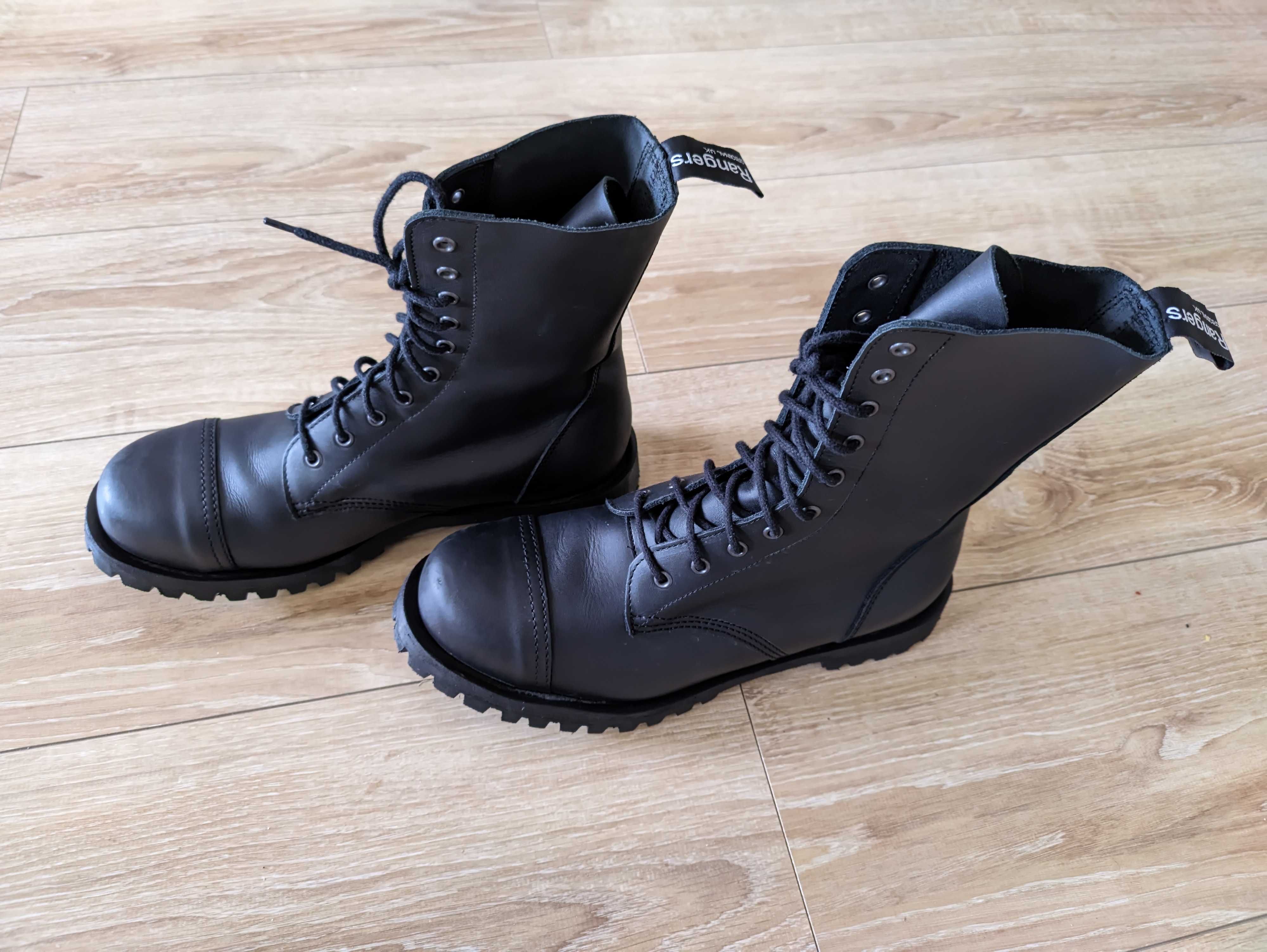 Buty męskie skórzane GLANY / TRZEWIKI - PROTEKTOR -raz ubrane- r. 44,5