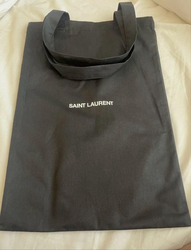 Сумка шоппер saint laurent оригинал черная