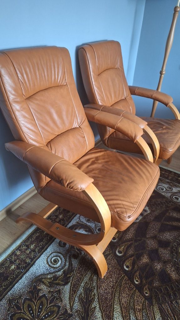 Sofa skórzana i 2 fotele