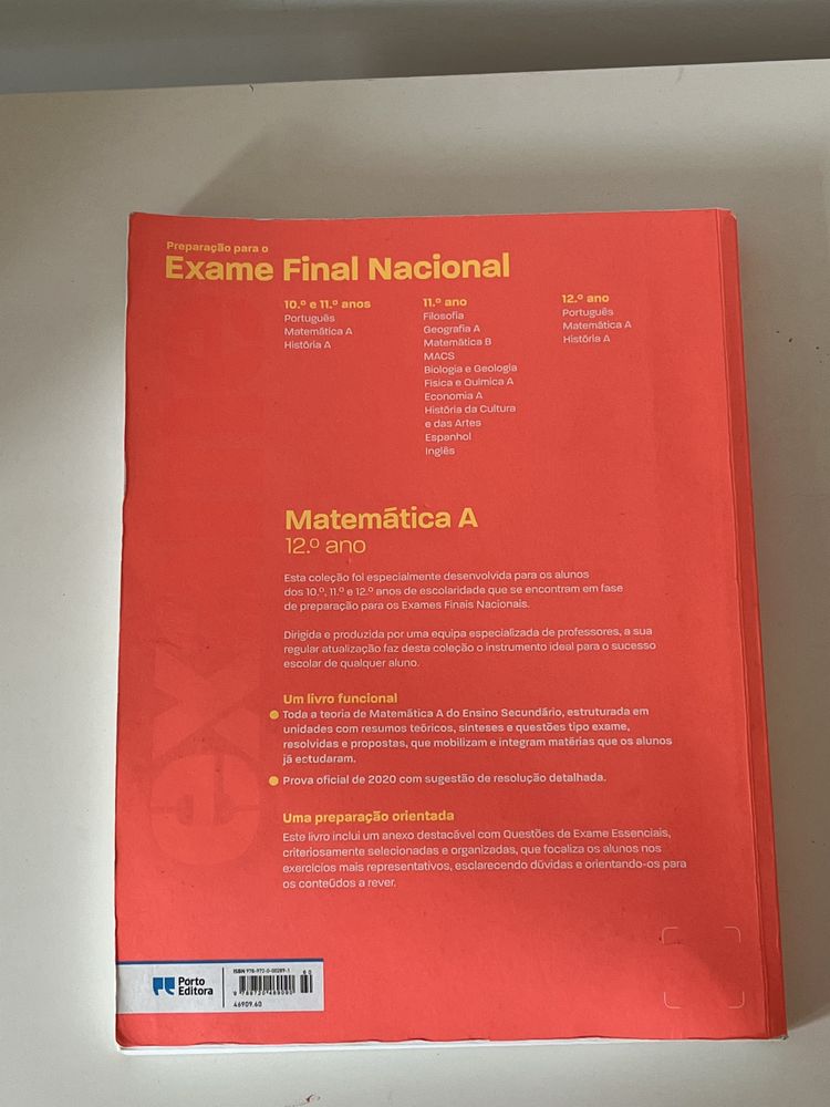 Livro de preparação para o exame - Matematica A 2021